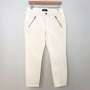 Nanette Lepore Size 10 Cream Capris Pants